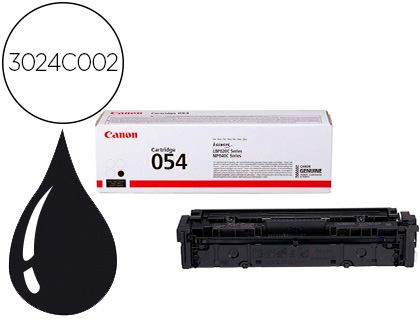 TONER CANON 054 LBP622 / MF641 / I-SENSYS LBP621 / 623 / 641 / 643 / 645 / 622 NEGRO 1500 PAGINAS