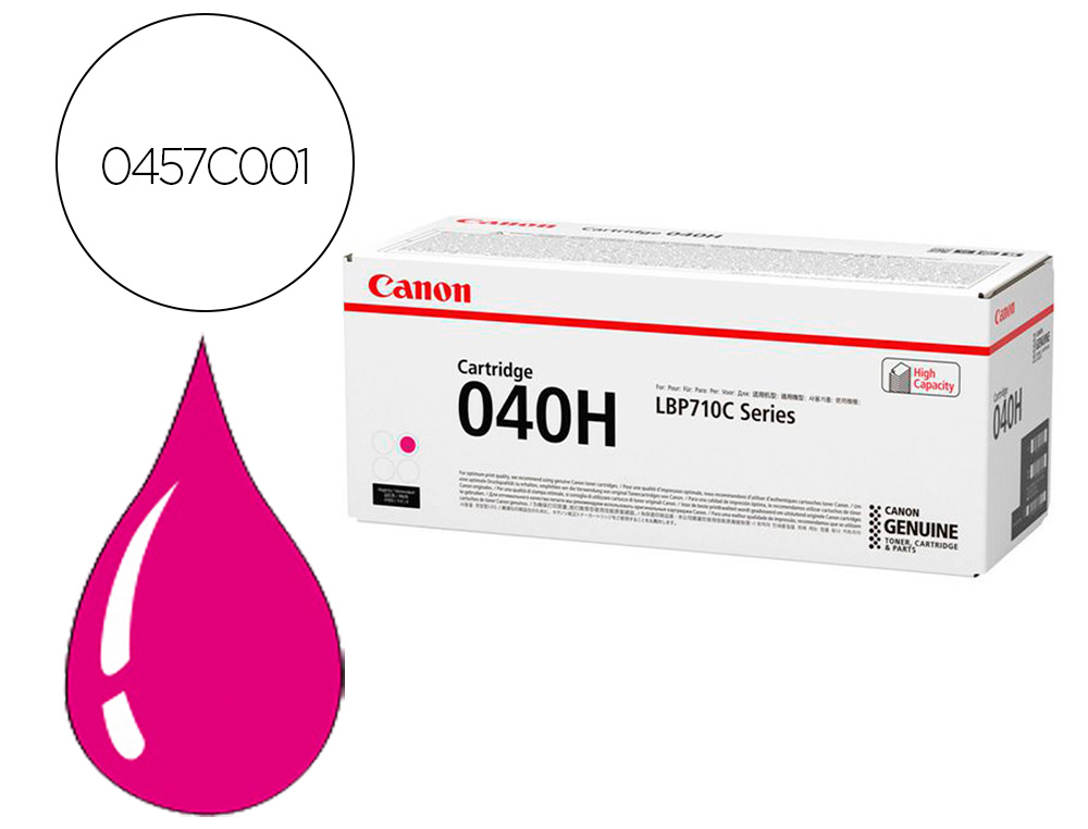 TONER CANON 040HM ALTA CAPACIDAD LBP710 LBP712 MAGENTA