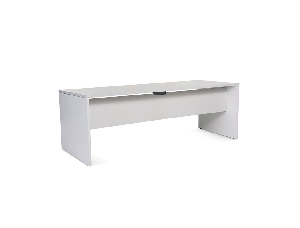MESA DE OFICINA ROCADA WORK 2004AB02 ALUMINIO/GRIS 200X80 CM
