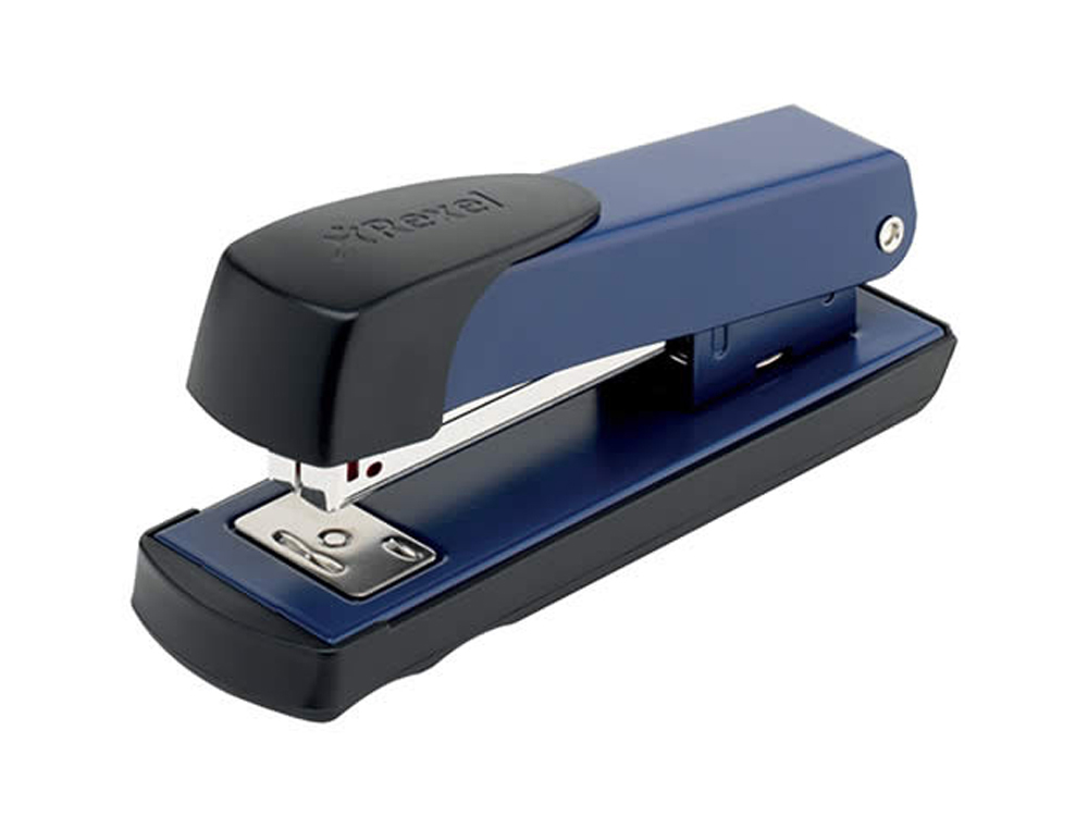 GRAPADORA REXEL METEOR METALICA CAPACIDAD DE GRAPADO 20 HOJAS USA GRAPAS 24/6 Y 26/6 COLOR AZUL