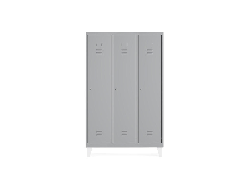 TAQUILLA METALICA ROCADA 300 3 MODULOS X 3 PUERTA GRIS 910X500X1800 MM