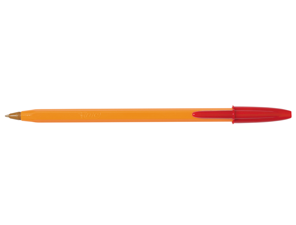 BOLIGRAFO BIC NARANJA FINE ORIGINAL ROJO