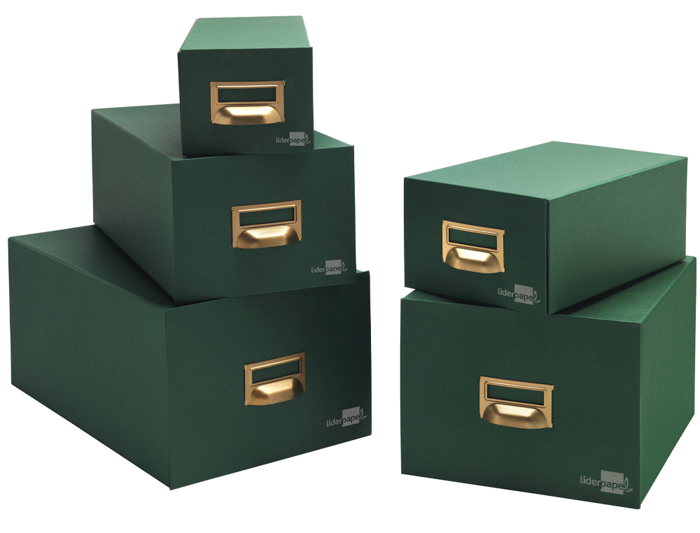 FICHERO FICHAS TELA VERDE 1000 FICHAS N.5 TAMAO 160X220 MM