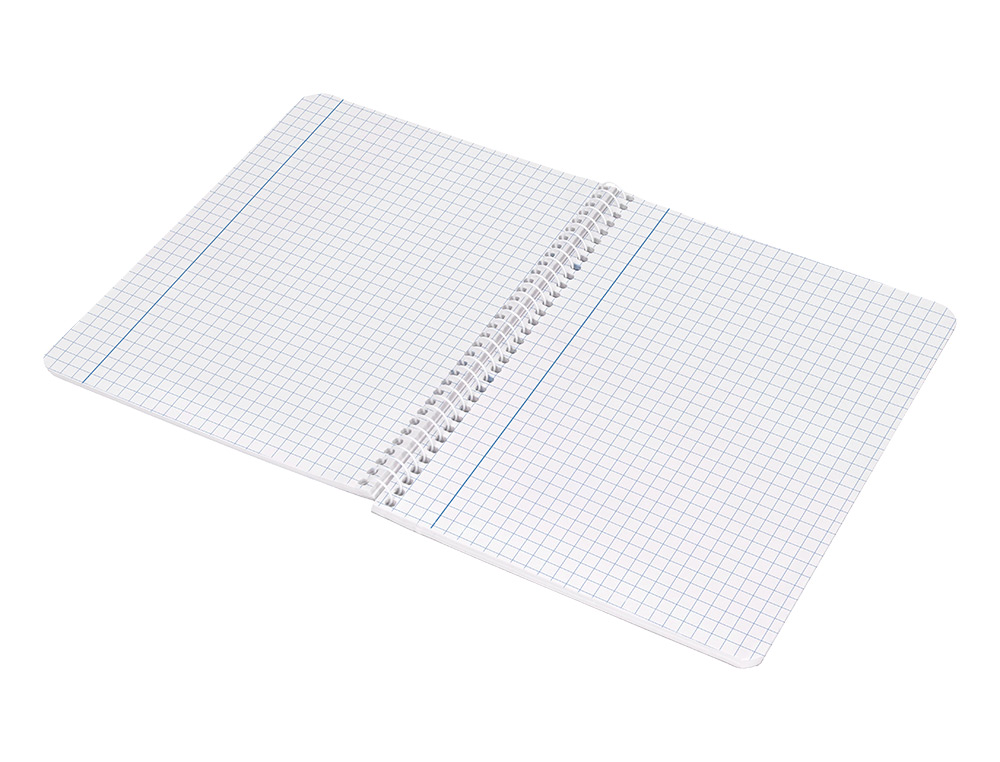 CUADERNO ESPIRAL LIDERPAPEL CUARTO SMART TAPA BLANDA 80H 60GR CUADRO 6MM CON MARGEN COLORES SURTIDOS