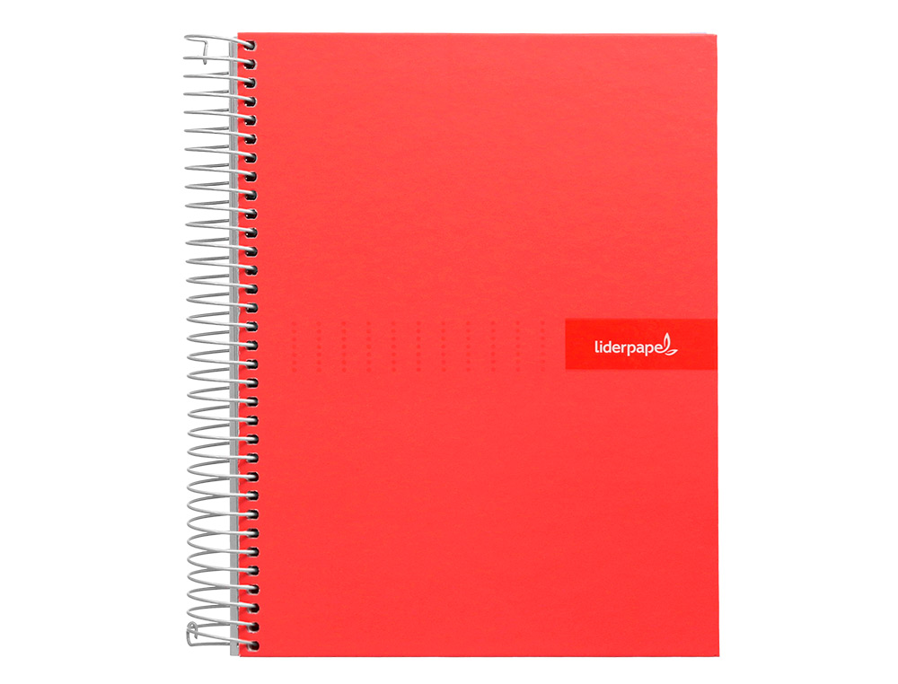 CUADERNO ESPIRAL LIDERPAPEL A4 CRAFTY TAPA FORRADA 80H 90GR CUADRO 4MM CON MARGEN COLORES SURTIDOS