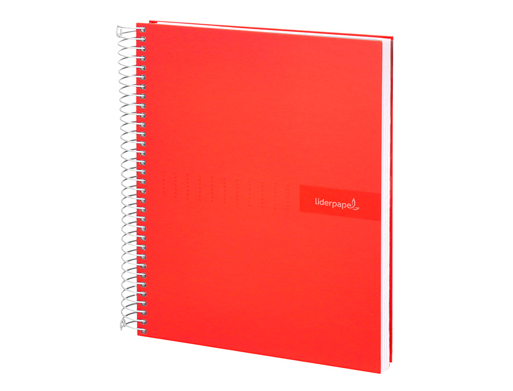 CUADERNO ESPIRAL LIDERPAPEL A4 CRAFTY TAPA FORRADA 80H 90GR CUADRO 4MM CON MARGEN COLORES SURTIDOS