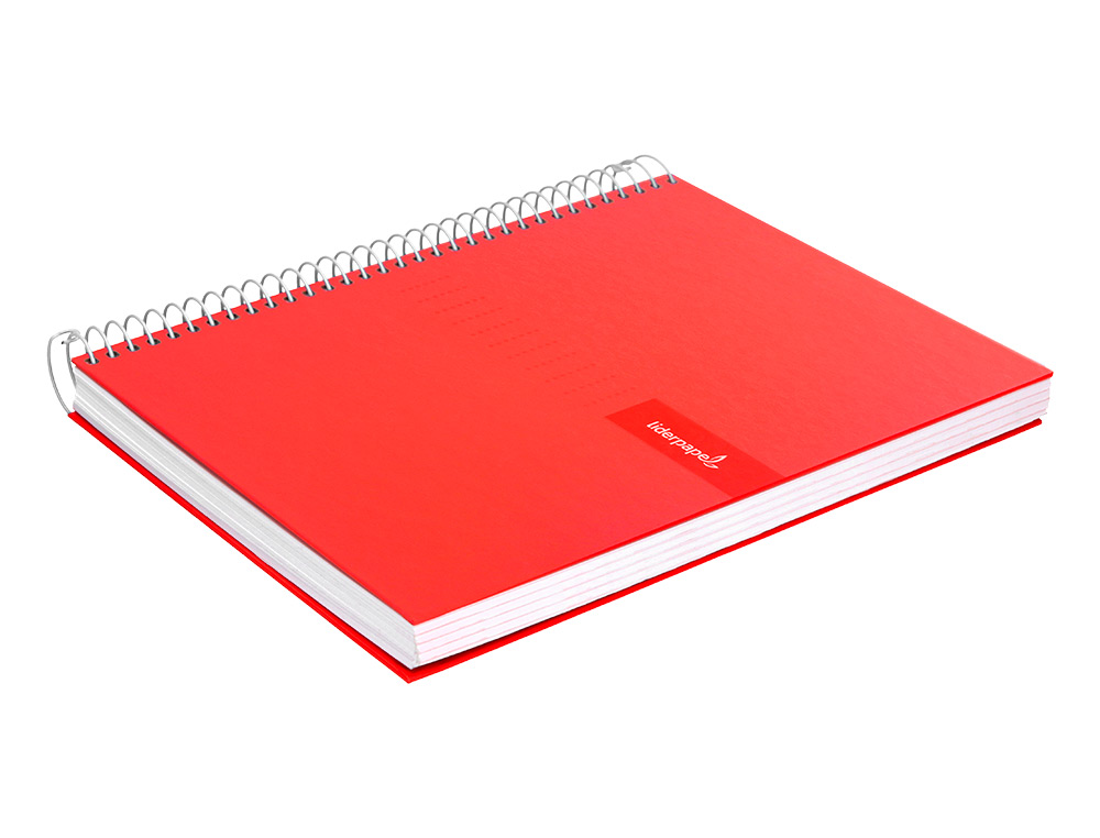 CUADERNO ESPIRAL LIDERPAPEL A4 CRAFTY TAPA FORRADA 80H 90GR CUADRO 4MM CON MARGEN COLORES SURTIDOS