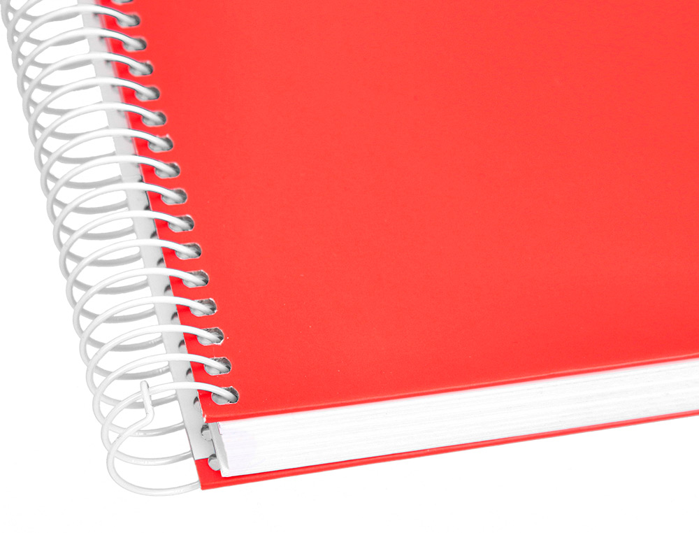 CUADERNO ESPIRAL LIDERPAPEL A4 CRAFTY TAPA FORRADA 80H 90GR CUADRO 4MM CON MARGEN COLORES SURTIDOS
