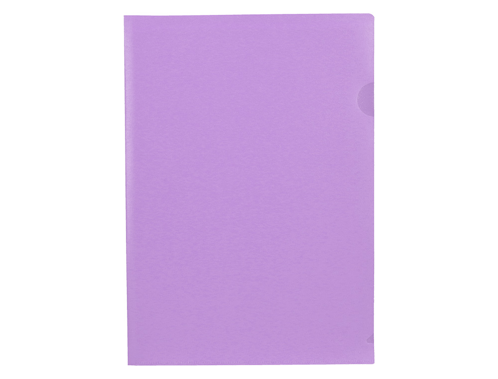 CARPETA LIDERPAPEL DOSSIER UERO POLIPROPILENO DIN A4 LAVANDA OPACO 20 HOJAS