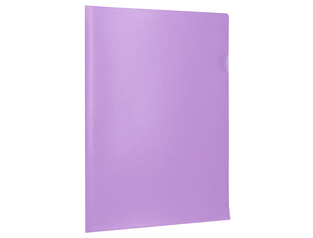 CARPETA LIDERPAPEL DOSSIER UERO POLIPROPILENO DIN A4 LAVANDA OPACO 20 HOJAS