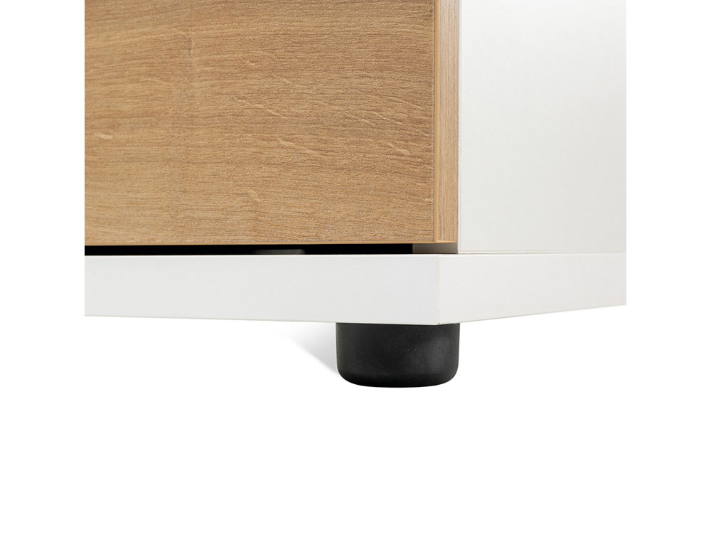 CAJONERA ROCADA CON CUATRO CAJONES SERIE STORE 60X50X72 CM ACABADO AW04 BLANCO/BLANCO