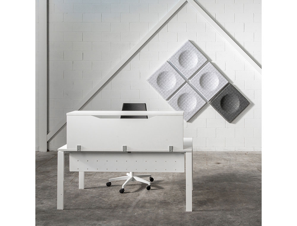 MOSTRADOR DE ALTILLO ROCADA VALIDO PARA MESAS WORK METAL EXECUTIVE 160X30X40 CM ACABADO AA01 HAYA/HAYA