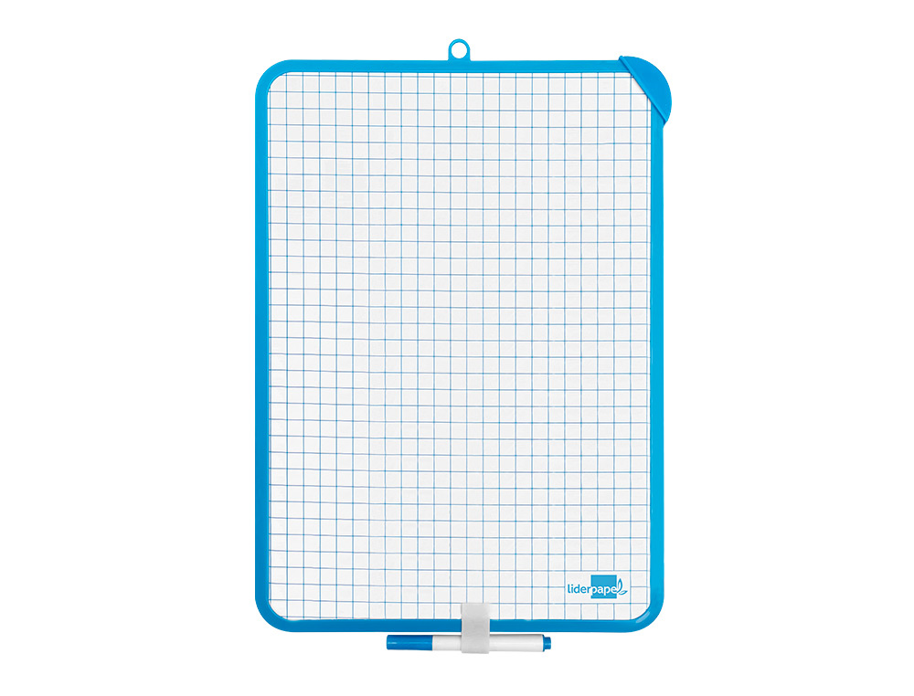 PIZARRA BLANCA LIDERPAPEL 25X35 CM CON ROTULADOR Y BORRADOR