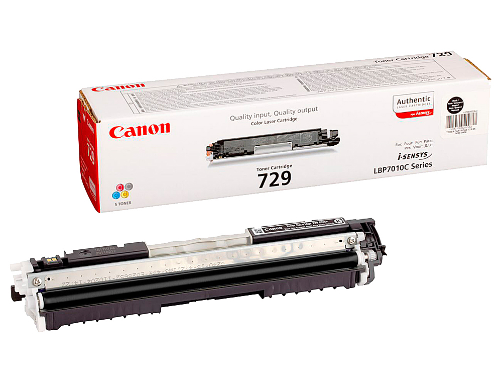 TONER CANON 729 BK I-SENSYS LBP7010C / LBP7018C NEGRO 1.200 PAG