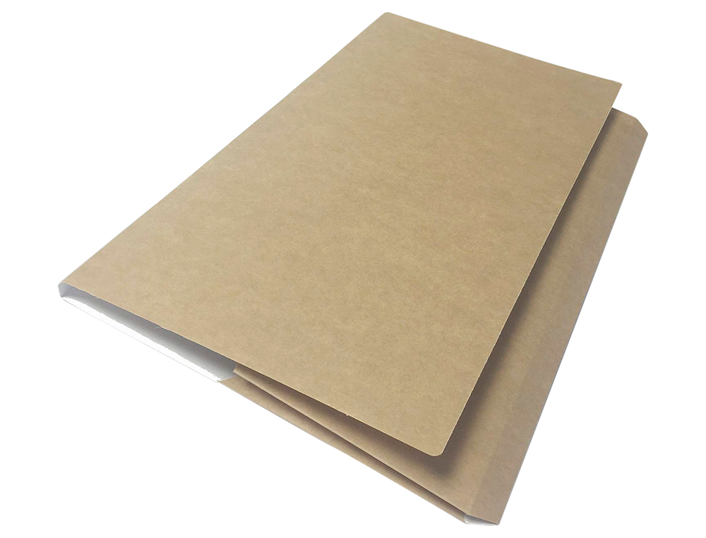 SUBCARPETA CARTULINA GIO FOLIO POCKET BOLSA CON SOLAPA INTENSO KRAFT BICOLOR 320G/M2