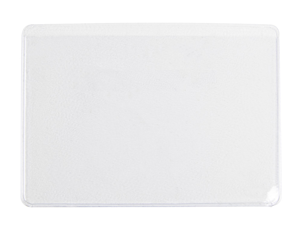 FUNDA PORTADOCUMENTO Q-CONNECT DNI 130 MICRAS PVC TRANSPARENTE CON UÑERO 86X54 MM