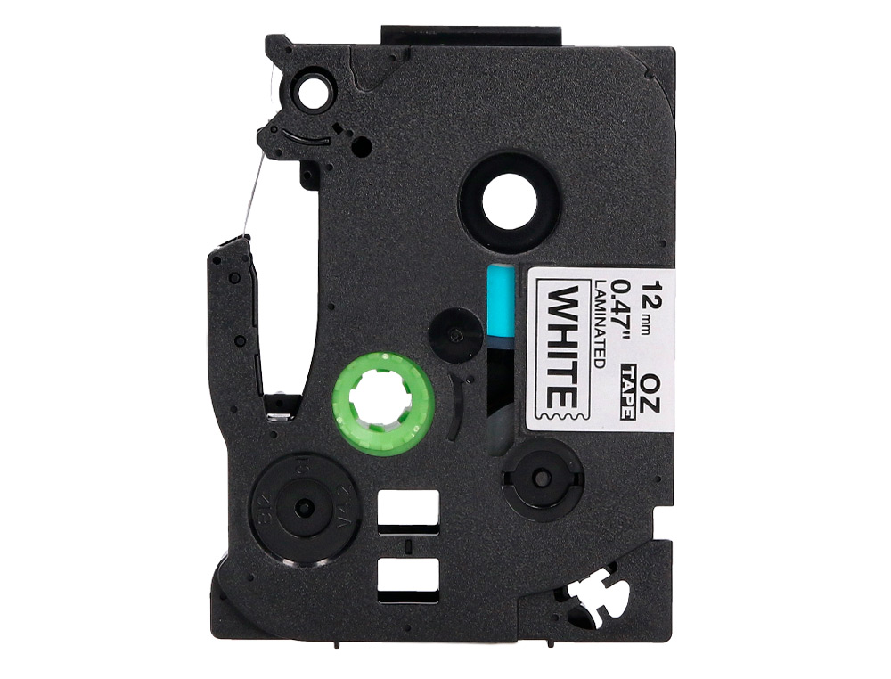 CINTA Q-CONNECT TZE-231 BLANCO-NEGRO 12MM LONGITUD 8 MT