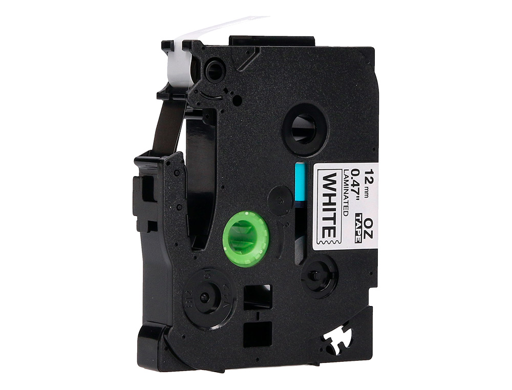 CINTA Q-CONNECT TZE-231 BLANCO-NEGRO 12MM LONGITUD 8 MT