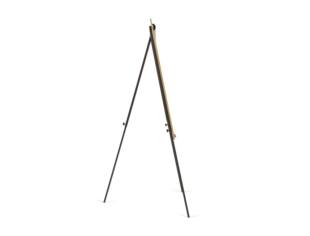 PIZARRA BLANCA ROCADA TRIPODE LACADA MAGNETICA BRAZO EXTENSIBLE TABLERO COLOR ROBLE 69X99 CM ALTURA