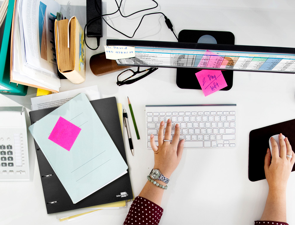 CARPETA LIDERPAPEL 4 ANILLAS 40 MM MIXTAS POLIPROPILENO DIN A4 NEGRO OPACO