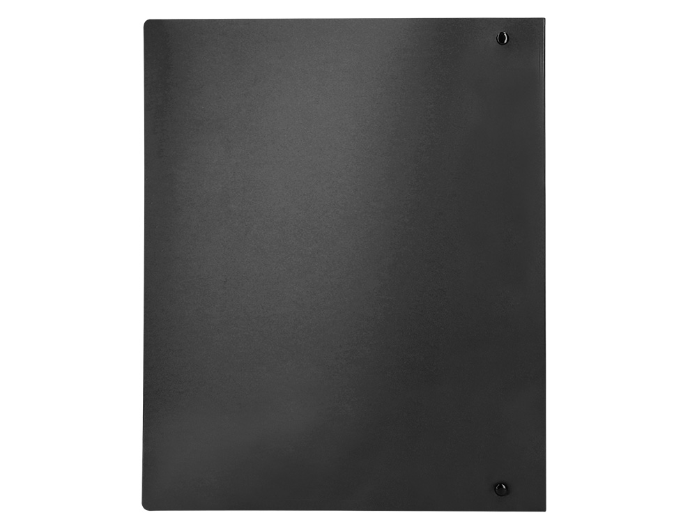 CARPETA LIDERPAPEL 4 ANILLAS 40 MM MIXTAS POLIPROPILENO DIN A4 NEGRO OPACO