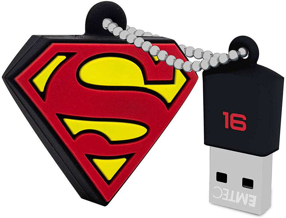 MEMORIA USB EMTEC FLASH 16 GB USB 2.0 COLLECTOR SUPERMAN