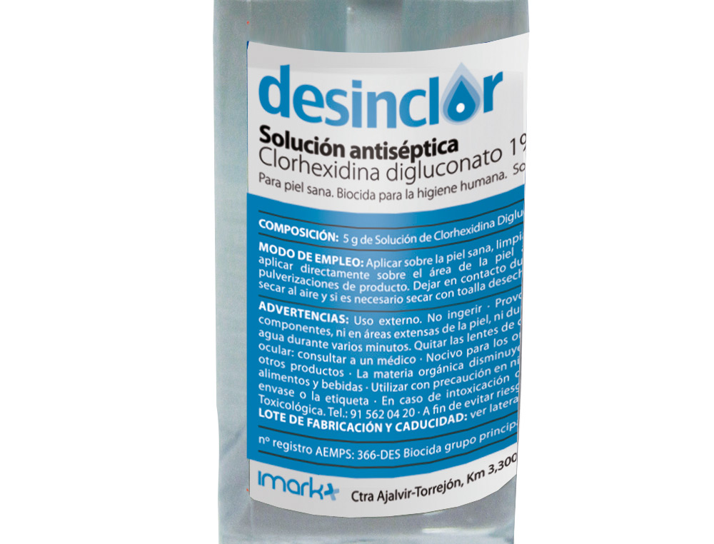 SOLUCION ANTISEPTICA CLORHEXIDINA DESINCLOR BOTE PULVERIZADOR DE 30 ML