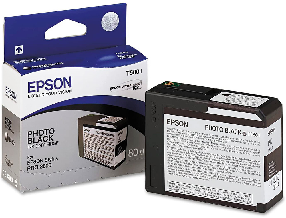 INK-JET EPSON STYLUS PRO-3800/3880 NEGRO PHOTO (80ML)