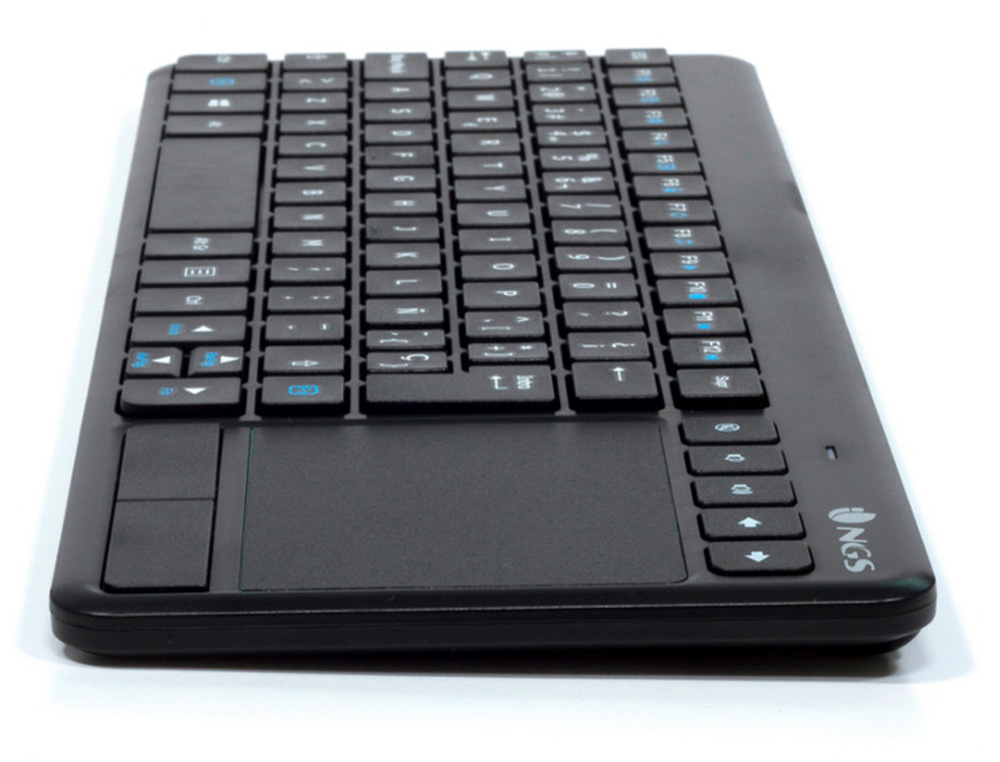 TECLADO NGS WARRIOR INALAMBRICO TOUCH PAD CON TECLAS MULTIMEDIA DE 2,4 GHZ COLOR NEGRO