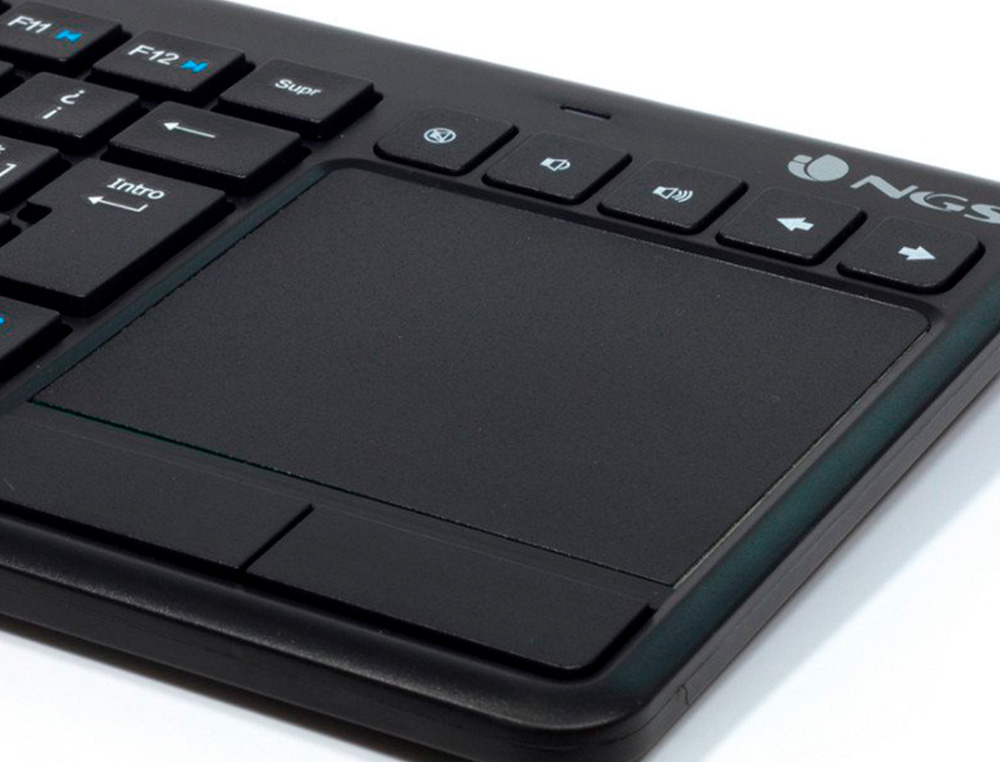 TECLADO NGS WARRIOR INALAMBRICO TOUCH PAD CON TECLAS MULTIMEDIA DE 2,4 GHZ COLOR NEGRO