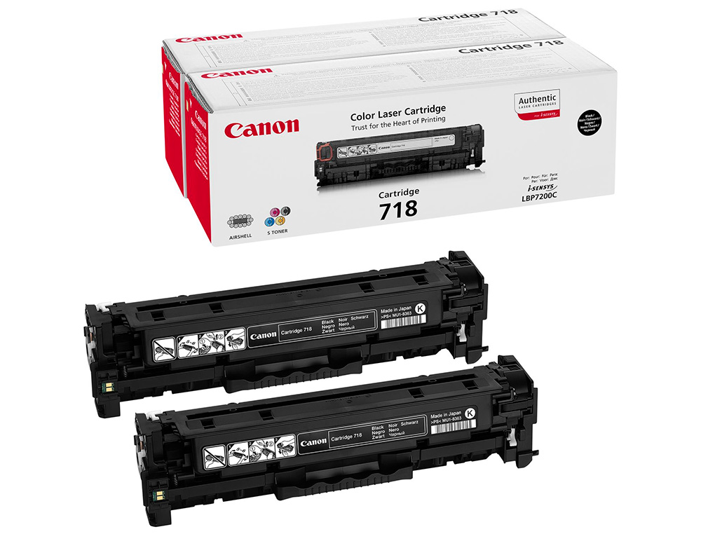 TONER CANON 718B LBP7680 LBP7200 MF8300 PACK NEGRO