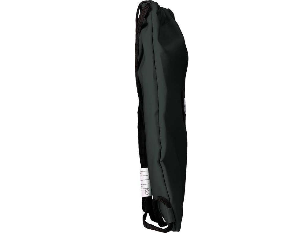 MOCHILA SACO PLANO ANTARTIK BOLSILLO INTERIOR CON CREMALLERA COLOR NEGRO 350X400 MM
