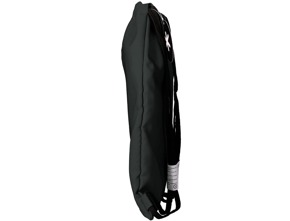 MOCHILA SACO PLANO ANTARTIK BOLSILLO INTERIOR CON CREMALLERA COLOR NEGRO 350X400 MM
