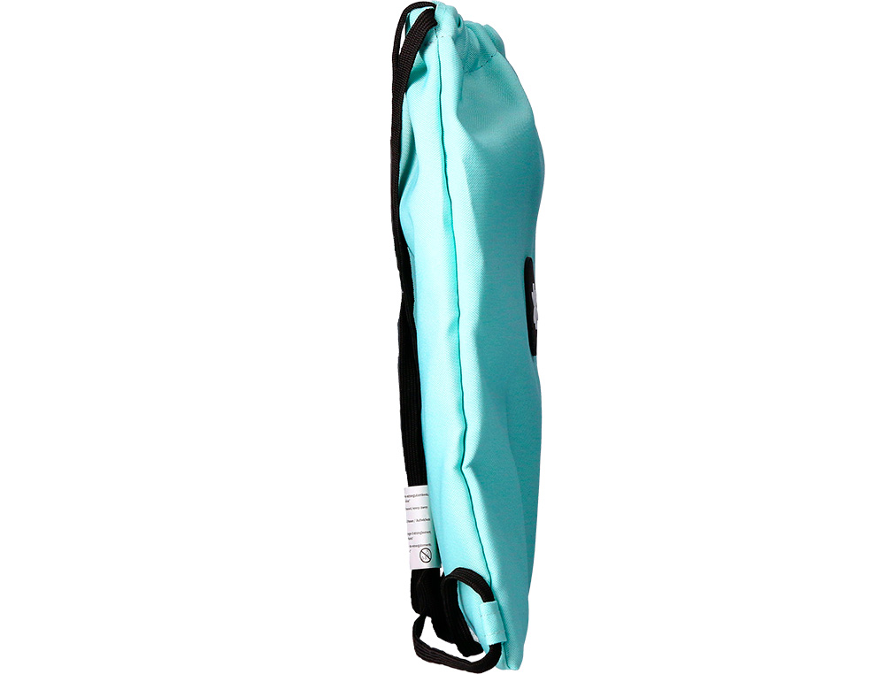 MOCHILA SACO PLANO ANTARTIK BOLSILLO INTERIOR CON CREMALLERA COLOR AZUL HIELO 350X400 MM