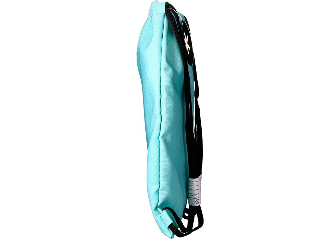 MOCHILA SACO PLANO ANTARTIK BOLSILLO INTERIOR CON CREMALLERA COLOR AZUL HIELO 350X400 MM