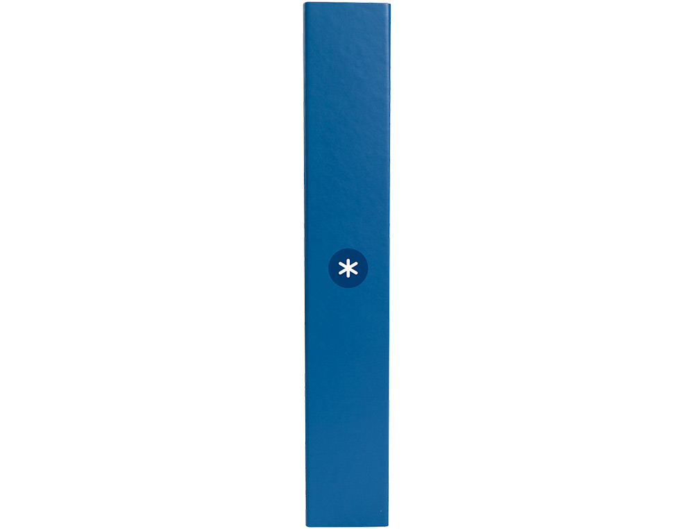 CARPETA 4 ANILLAS 40 MM MIXTAS ANTARTIK A4 FORRADA COLOR AZUL MARINO