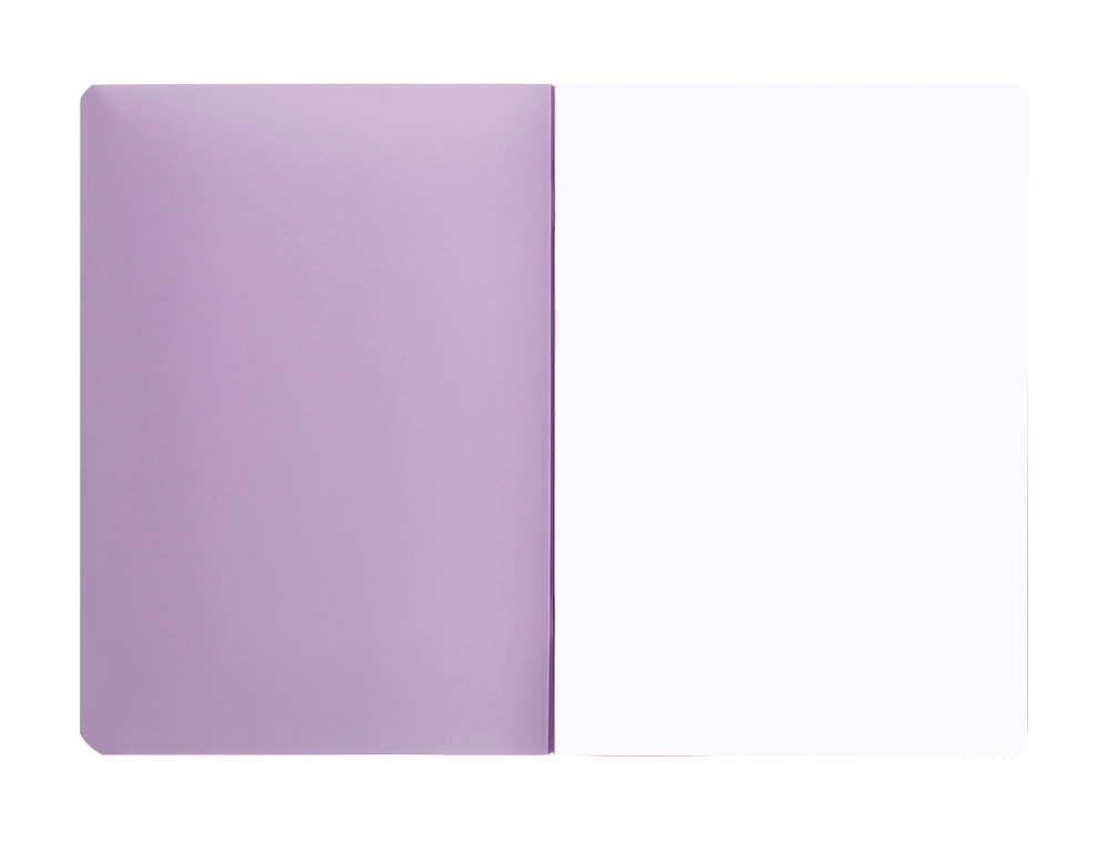 LIBRETA LIDERPAPEL 360 TAPA DE PLASTICO A5 48 HOJAS 90GR LISO SIN MARGEN COLORES PASTEL SURTIDOS