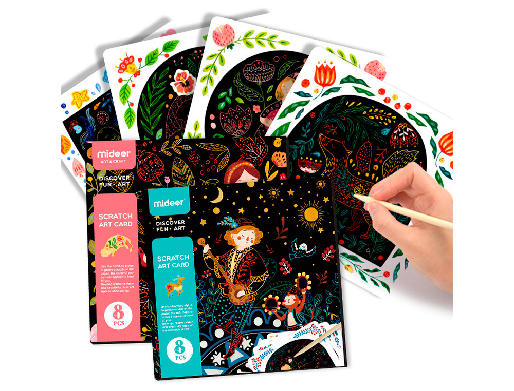JUEGO DIDACTICO MIDEER SCRATCH ART CARD BOY