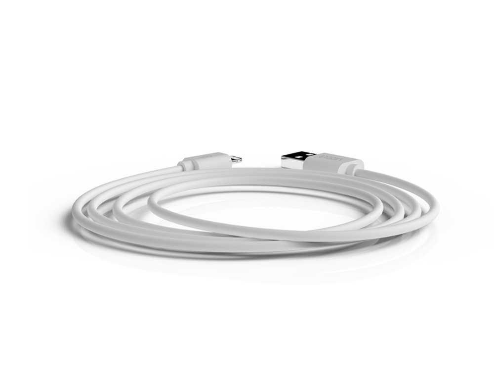 CABLE GROOVY USB 2.0 A APPLE LIGHTNING LONGITUD 1 METRO COLOR BLANCO