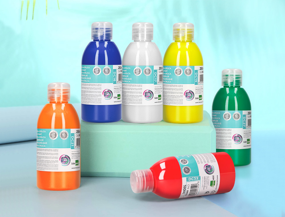 PINTURA ACRILICA LIDERPAPEL BOTE DE 250 ML ROSA