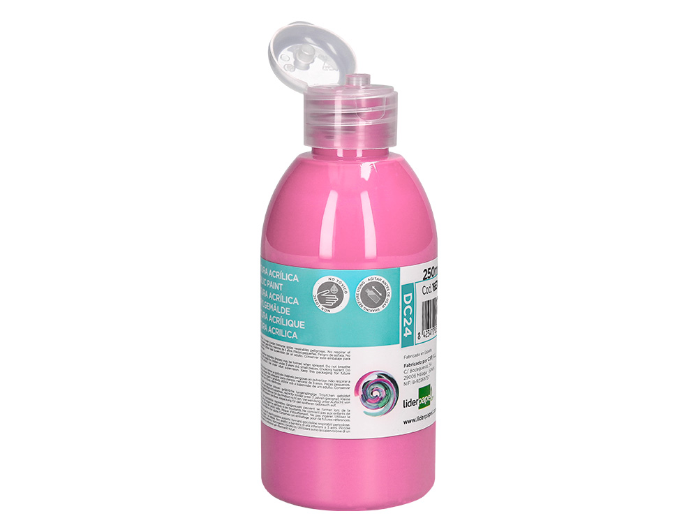 PINTURA ACRILICA LIDERPAPEL BOTE DE 250 ML ROSA