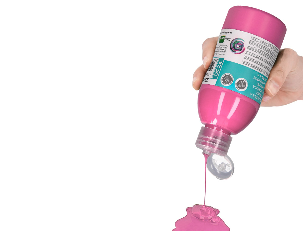 PINTURA ACRILICA LIDERPAPEL BOTE DE 250 ML ROSA