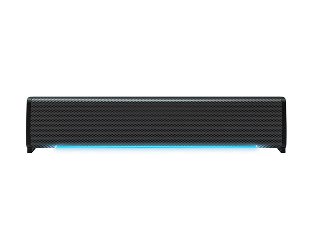 BARRA DE SONIDO Q-CONNECT PARA PC CON ILUMINACIN LED COLOR NEGRO