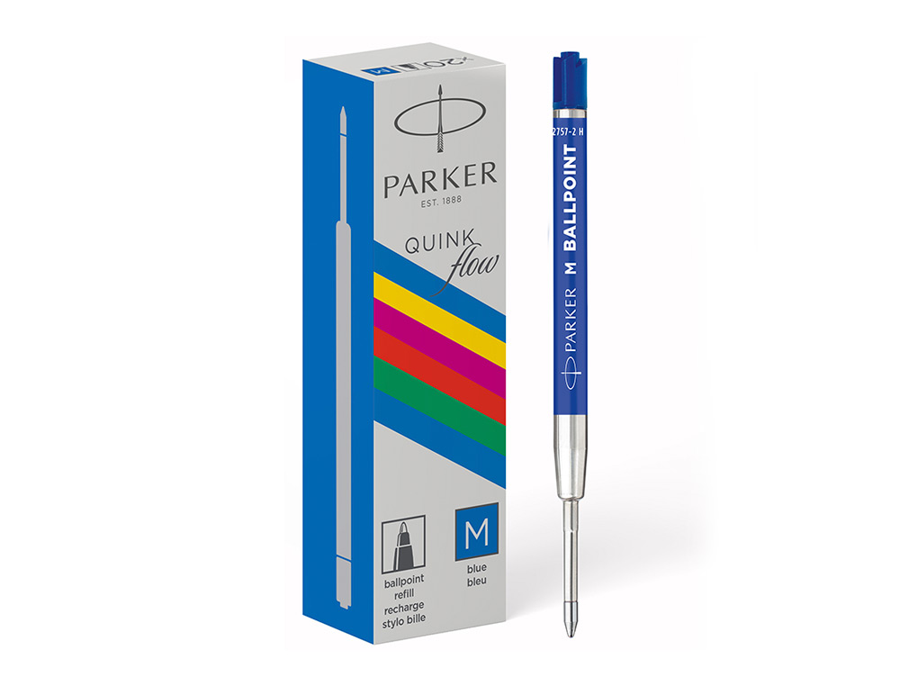 RECAMBIO BOLIGRAFO PARKER ORIGINALS ECONOMICO AZUL PUNTA MEDIA