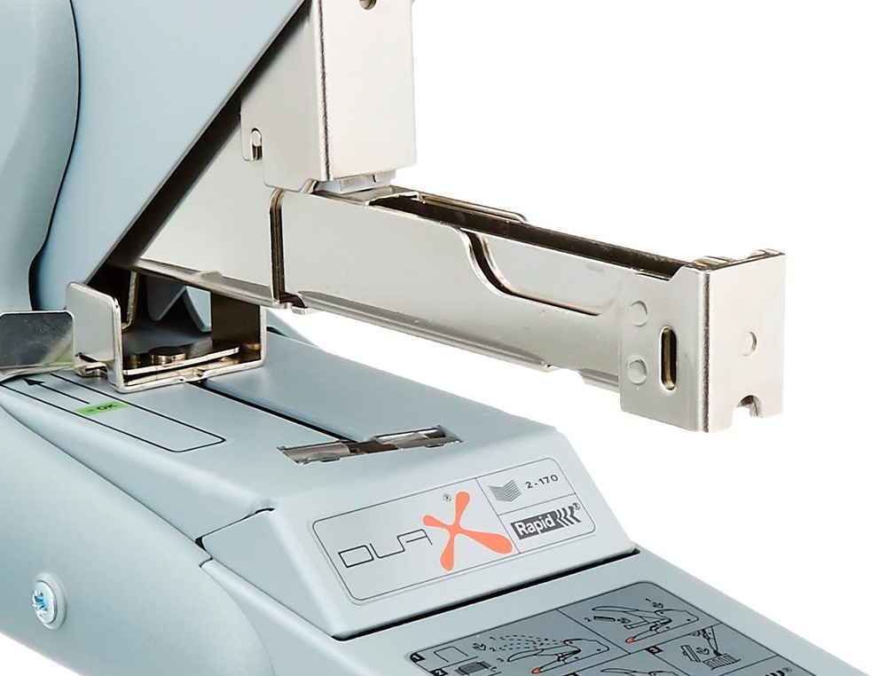 GRAPADORA RAPID DUAX CAPACIDAD DE GRAPADO 170 HOJAS USA GRAPAS DUAX COLOR PLATA/NARANJA