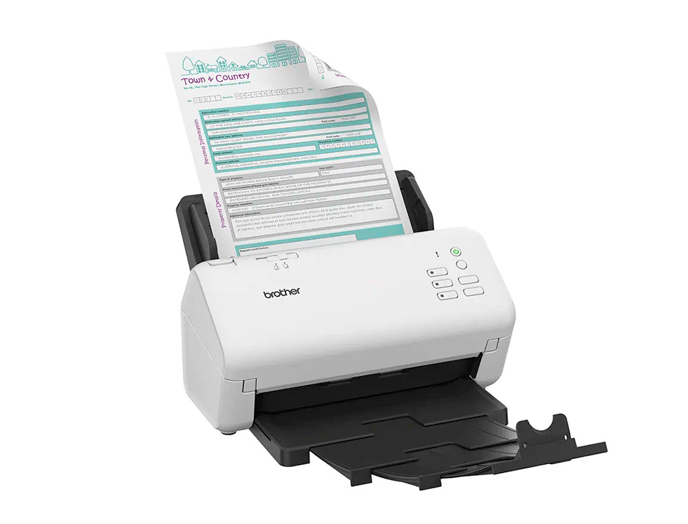 ESCANER BROTHER SOBREMESA ADS4300N DOBLE CARA TAMAÑO A4 RESOLUCION 600 PPP VELOCIDAD 40 PPM USB 2.0