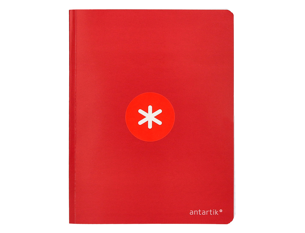 LIBRETA ANTARTIK A5+ PLUS COSIDA 48 HOJAS 90GR CUADRO 5MM CON MARGEN 6 COLORES SURTIDOS