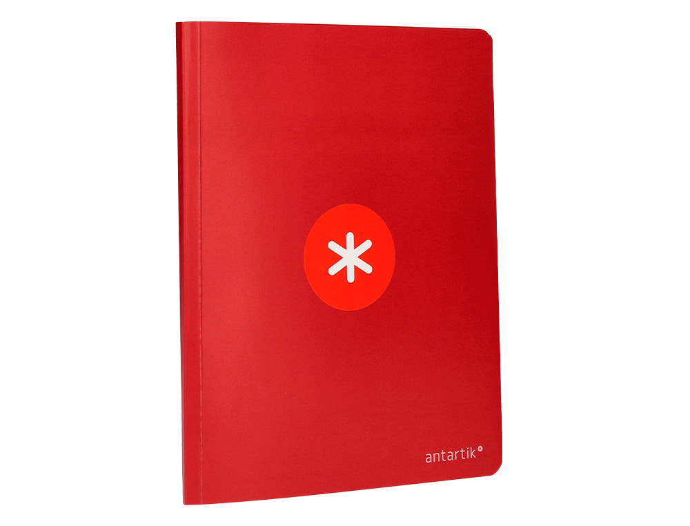 LIBRETA ANTARTIK A5+ PLUS COSIDA 48 HOJAS 90GR RAYADO HORIZONTAL CON MARGEN 6 COLORES SURTIDOS