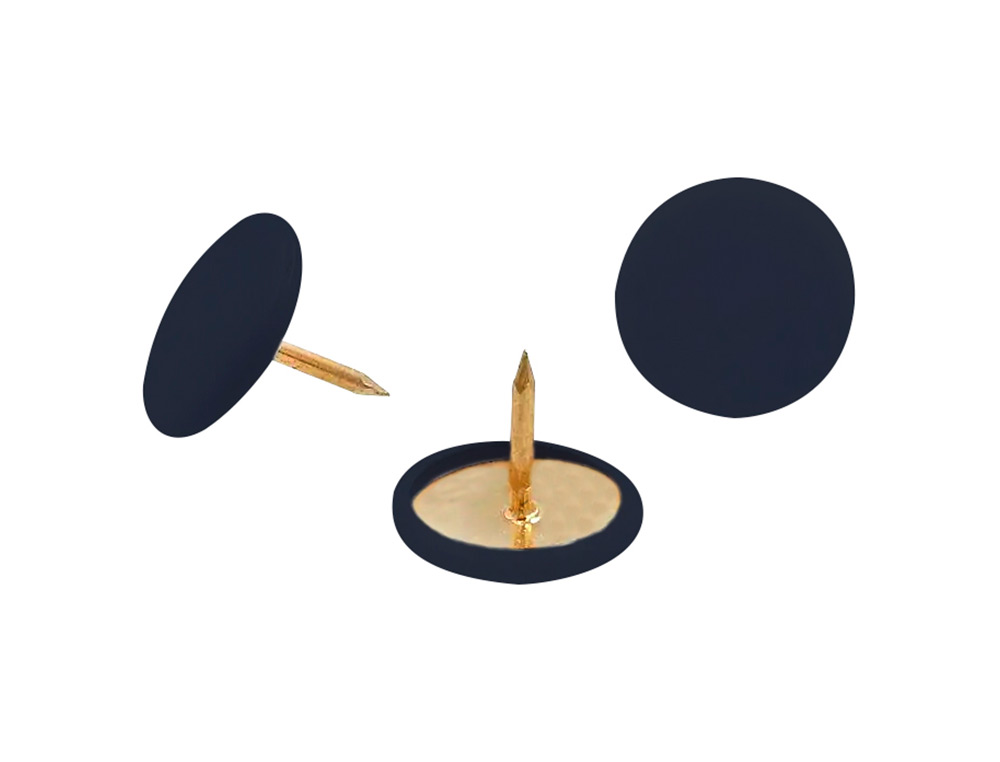 CHINCHETA LISMANIA OFFICE COLOR NEGRO CAJA DE 100 UNIDADES