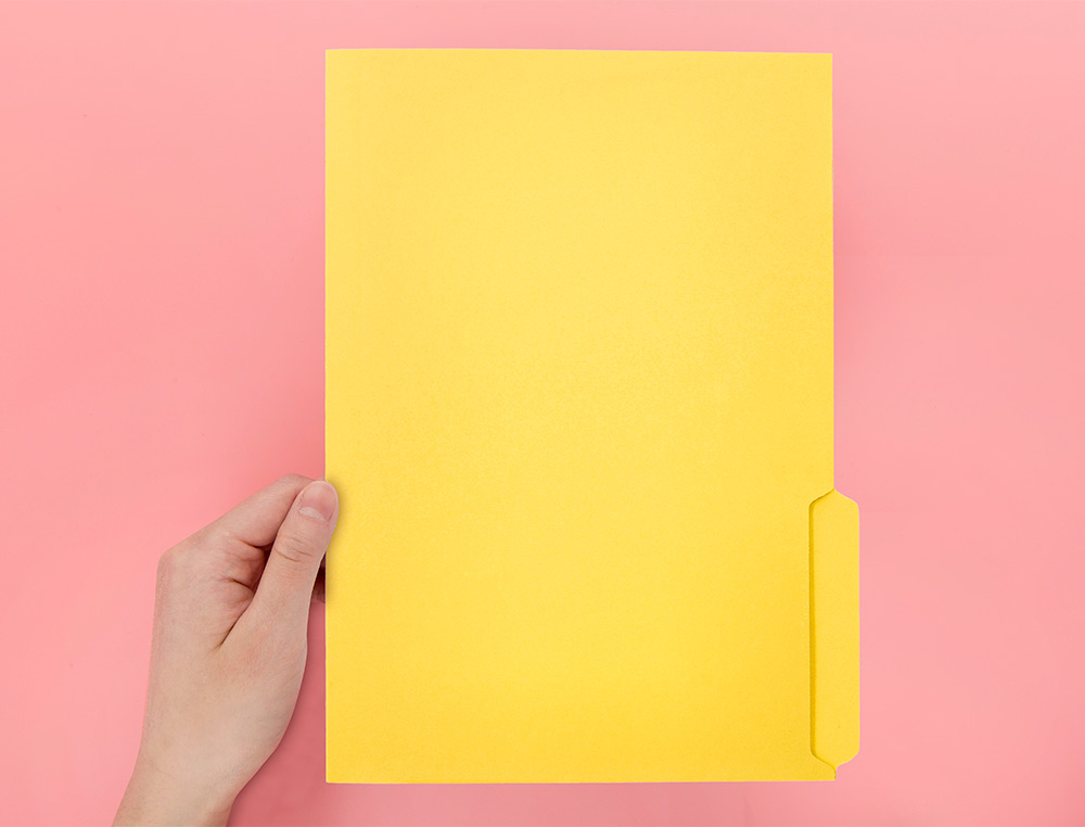 SUBCARPETA CARTULINA LIDERPAPEL FOLIO PESTAA DERECHA 240G/M2 AMARILLO